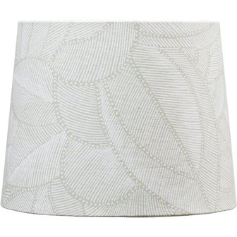 Wzorzysty abażur Sofia Onyx liście taupe 30cm